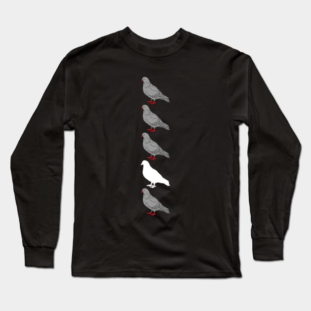 pigeons Long Sleeve T-Shirt by norteco